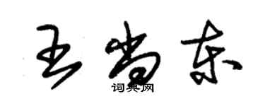 朱錫榮王尚東草書個性簽名怎么寫