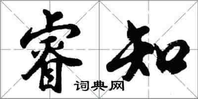 胡問遂睿知行書怎么寫