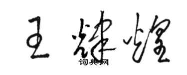 駱恆光王輝煌草書個性簽名怎么寫