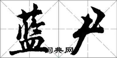 胡問遂藍尹行書怎么寫