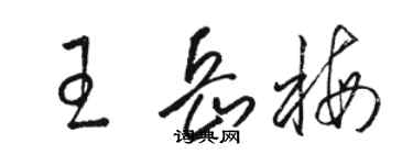 駱恆光王岳梅草書個性簽名怎么寫