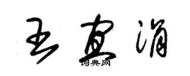 朱錫榮王宜涓草書個性簽名怎么寫