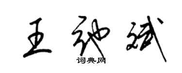 梁錦英王弛斌草書個性簽名怎么寫