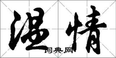 胡問遂溫情行書怎么寫