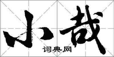 胡問遂小哉行書怎么寫