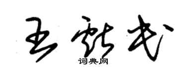 朱錫榮王獻民草書個性簽名怎么寫