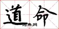 周炳元道命楷書怎么寫