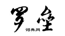 胡問遂羅壘行書個性簽名怎么寫