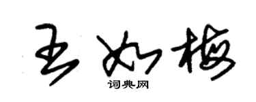 朱錫榮王如梅草書個性簽名怎么寫