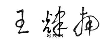 駱恆光王輝南草書個性簽名怎么寫