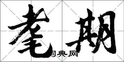 胡問遂耄期行書怎么寫