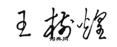 駱恆光王樹煌草書個性簽名怎么寫