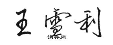 駱恆光王雪利行書個性簽名怎么寫