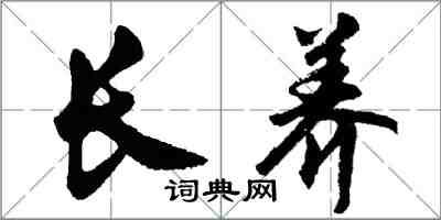 胡問遂長養行書怎么寫