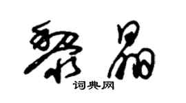 朱錫榮黎晶草書個性簽名怎么寫