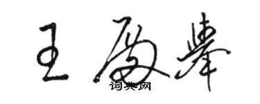 駱恆光王殿舉草書個性簽名怎么寫