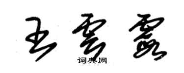 朱錫榮王雲霞草書個性簽名怎么寫