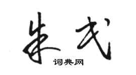 駱恆光朱民草書個性簽名怎么寫