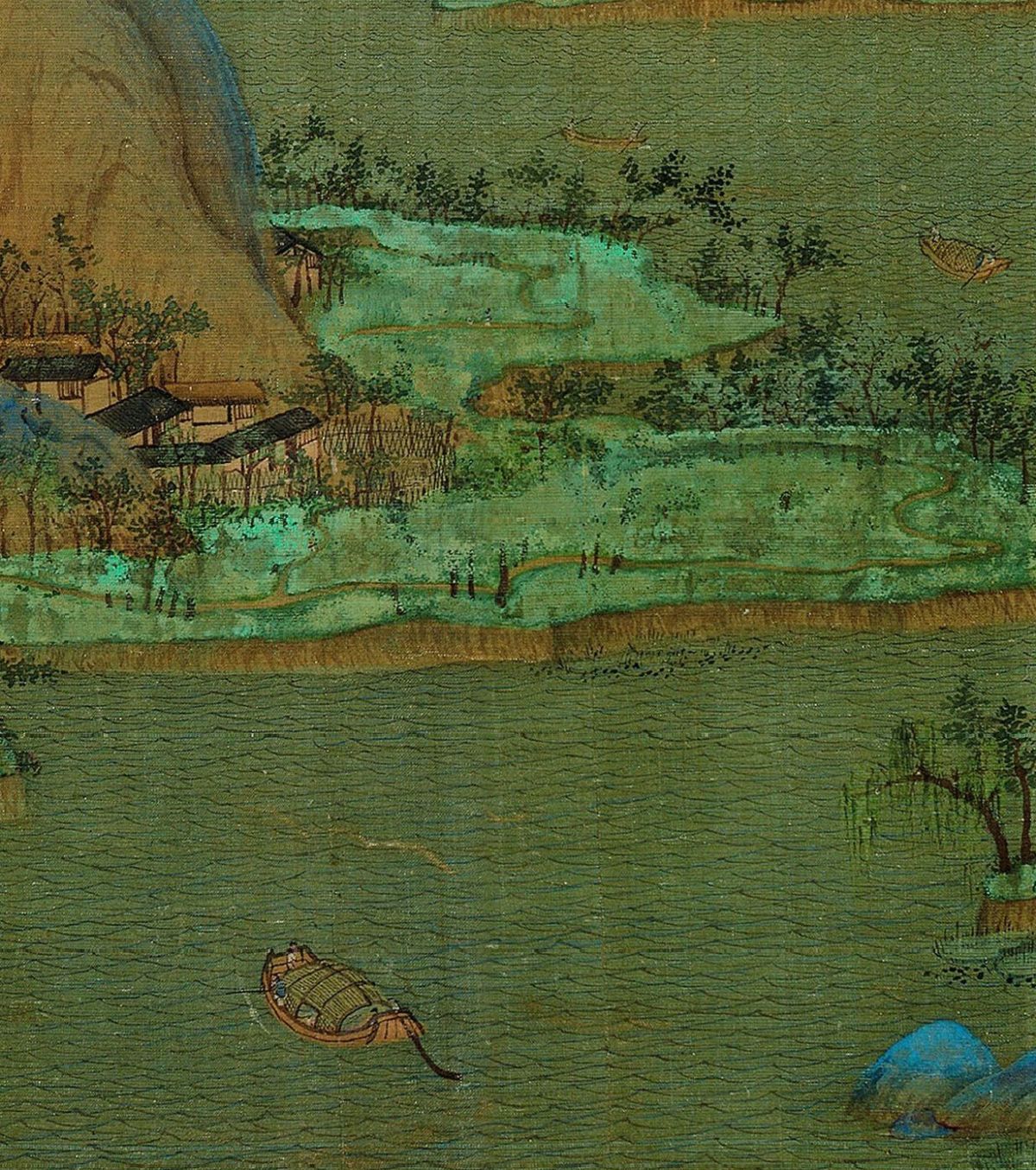 【高清】北宋王希孟《千里江山圖卷》下載_1.39G