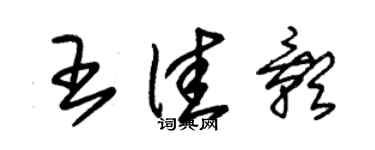 朱錫榮王佳影草書個性簽名怎么寫