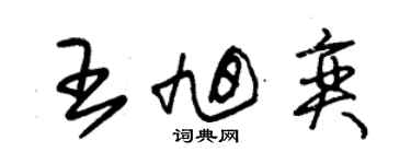 朱錫榮王旭奕草書個性簽名怎么寫