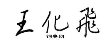 王正良王化飛行書個性簽名怎么寫