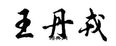 胡問遂王丹戎行書個性簽名怎么寫