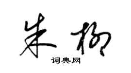 梁錦英朱柳草書個性簽名怎么寫