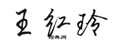 駱恆光王紅玲行書個性簽名怎么寫
