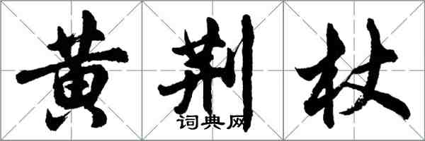 胡問遂黃荊杖行書怎么寫