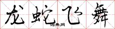 曾慶福龍蛇飛舞行書怎么寫