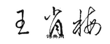 駱恆光王肖梅草書個性簽名怎么寫