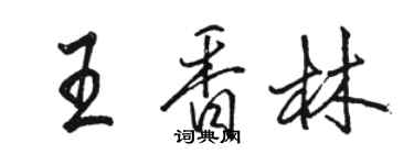 駱恆光王香林行書個性簽名怎么寫