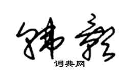 朱錫榮韓影草書個性簽名怎么寫