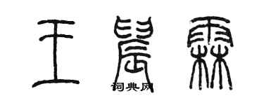 陳墨王晨霖篆書個性簽名怎么寫