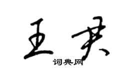 梁錦英王君草書個性簽名怎么寫