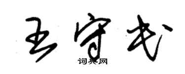 朱錫榮王守民草書個性簽名怎么寫