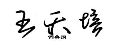 朱錫榮王夭培草書個性簽名怎么寫