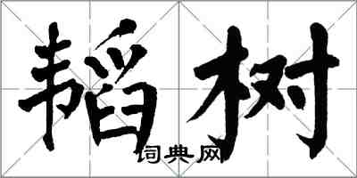 翁闓運韜樹楷書怎么寫