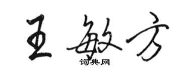 駱恆光王敏方行書個性簽名怎么寫