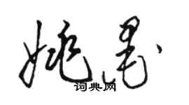 駱恆光姚墨草書個性簽名怎么寫