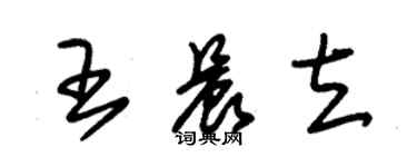 朱錫榮王晨立草書個性簽名怎么寫