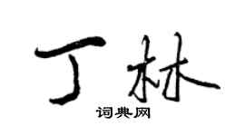 曾慶福丁林行書個性簽名怎么寫