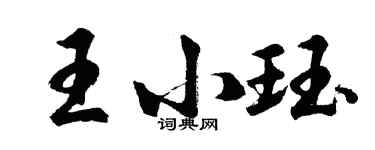胡問遂王小珏行書個性簽名怎么寫