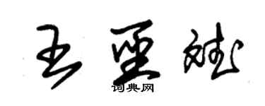 朱錫榮王聖斌草書個性簽名怎么寫