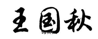 胡問遂王國秋行書個性簽名怎么寫