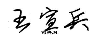 朱錫榮王宣兵草書個性簽名怎么寫