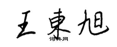 王正良王東旭行書個性簽名怎么寫