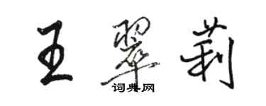 駱恆光王翠莉行書個性簽名怎么寫