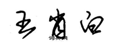 朱錫榮王肖白草書個性簽名怎么寫